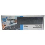Cromad T50 Teclado Multimedia USB - Teclas FN + Multimedia - Diseño Extrafino y Tacto Suave - Imagen 2