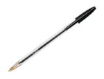 Bic Cristal Original Pack de 5 Boligrafos de Bola - Punta Redonda de 1.0mm - Trazo 0.4mm - Tinta con Base de Aceite - Color Negro - Imagen 3