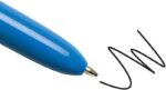 Bic 4 Colours Original Pack de 3 Boligrafos de Bola Retractil - Punta Media de 1.0mm - Tinta con Base de Aceite - Cuerpo Azul/Blanco - 4 Colores - Imagen 3