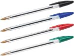 Bic Cristal Original Pack de 4 Boligrafos de Bola - Punta Redonda de 1.0mm - Trazo 0.4mm - Tinta con Base de Aceite - Colores Surtidos - Imagen 2