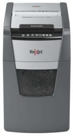 Rexel Optimum AutoFeed 130X Destructora Automatica de Corte en Particulas P-4 - Autoalimentacion 130 Hojas, Manual 8 Hojas - Papelera de 44L - Anti Atasco