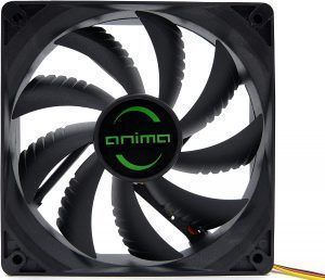 Ventilador 120mm Tacens Anima AF12 - Carcasa y Aspas Negras - Velocidad Max. 1200rpm - Imagen 3
