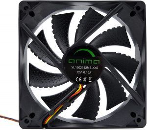 Ventilador 120mm Tacens Anima AF12 - Carcasa y Aspas Negras - Velocidad Max. 1200rpm - Imagen 2