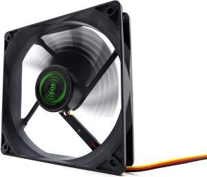 Ventilador 120mm Tacens Anima AF12 - Carcasa y Aspas Negras - Velocidad Max. 1200rpm