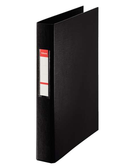 158940_1 Esselte Carpeta de 2 Anillas 25mm - Formato Folio - Capacidad para 190 Hojas - Color Negro - Imagen 1