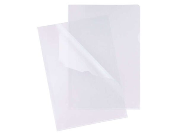 Esselte Caja de 100 Dossiers Uñero - Formato Folio - PVC Flexible - Grosor 110 Micras - Color Transparente - Imagen 2