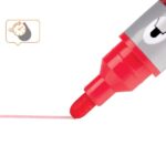 Nobo Pack de 10 Rotuladores para Pizarra Blanca - Punta Redonda 3mm - Tinta Liquida - Ventana para Ver el Nivel de Tinta - Color Rojo - Imagen 2