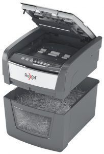 Destructora Automática de Corte en Partículas Rexel Optimum AutoFeed 45X- 20L - Alimentación Automática 45 hojas - Ranura Manual 6 Hojas - Anti Atasco - Imagen 4