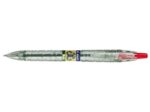 Pilot Boligrafo de Bola Retractil B2P Ecoball BeGreen - Punta Redonda 1mm - Trazo 0.27mm - 86,64% de Plastico Reciclado - Recargable - Color Rojo