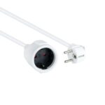Nanocable Cable de Alimentacion Alargador CEE7 Acodado Macho a CEE7 Hembra 3m - Imagen 2
