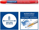 Staedtler Crayones Acuarelables 223 Pack de 12 Lapices de Cera - Facil de Mezclar - Extremadamente Opacos - Colores Surtidos - Imagen 3