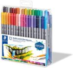 Staedtler 3200 Pack de 72 Rotuladores de Doble Punta - Resistente a la Presion - Colores Surtidos - Imagen 2