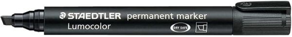163870_2 Staedtler Lumocolor 350 Rotulador Permanente - Punta Biselada 2-5mm aprox. - Tinta Base de Alcohol - Secado Rapido - Color Negro - Imagen 1