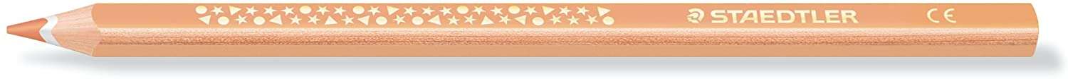 164470_1 Staedtler Jumbo Noris 128 Lapiz Triangular de Color - Mina de 4mm - Resistencia a la Rotura - Diseño Ergonomico - Color Beige - Imagen 1