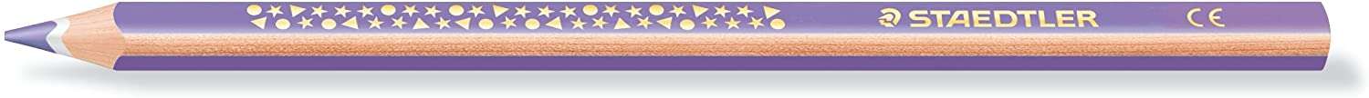 164485_1 Staedtler Jumbo Noris 128 Lapiz Triangular de Color - Mina de 4mm - Resistencia a la Rotura - Diseño Ergonomico - Color Violeta - Imagen 1