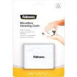 Fellowes Paño de Microfibra 22x15cm - No deja Pelusa - Ideal para Pantallas, Lentes de Camaras, Gafas etc... - Reutilizable y Lavable - Color Blanco