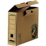 Caja de Archivo Definitivo A4 80mm - Montaje Manual - Cartón Reciclado Certificación FSC - Color Marrón - Imagen 2