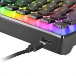 Teclado Mecánico USB MKULTRA - Teclas Antipolvo OUTEMU SQ Red - Antighosting - Iluminación RGB - Cable de 1.50m - Imagen 3