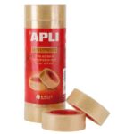 Apli Pack de 8 Cintas Adhesivas Transparentes 19 mm x 33 m - Imagen 2