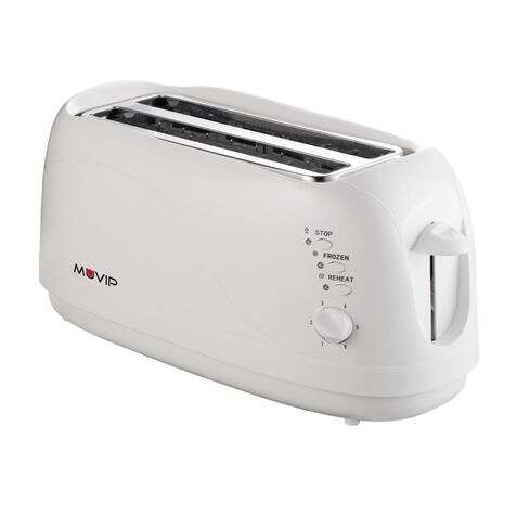 167256_1 Muvip Tostadora de Pan 1300W - Capacidad para 4 Rebanadas - 6 Niveles de Tostado - Funcion Calentar, Descongelacion y Recalentar - Parada Automatica y Manual - Imagen 1