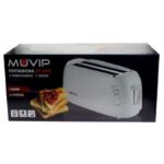 Muvip Tostadora de Pan 1300W - Capacidad para 4 Rebanadas - 6 Niveles de Tostado - Funcion Calentar, Descongelacion y Recalentar - Parada Automatica y Manual - Imagen 2