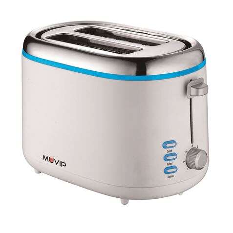 167261_1 Muvip Design Tostadora de Pan 850W - Capacidad para 2 Rebanadas - 7 Niveles de Tostado - Funcion Calentar, Descongelacion y Recalentar - Parada Automatica y Manual - Imagen 1