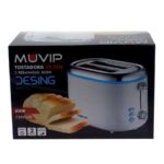 Muvip Design Tostadora de Pan 850W - Capacidad para 2 Rebanadas - 7 Niveles de Tostado - Funcion Calentar, Descongelacion y Recalentar - Parada Automatica y Manual - Imagen 2
