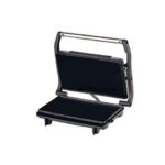 Muvip Sandwichera Inox Placa Lisa 750W - Placa Superior Basculante - Presion Uniforme - Asa Tacto Frio - Imagen 2