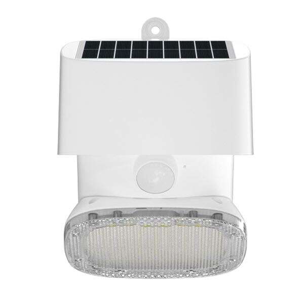 167341_1 Elbat Foco Solar 2000LM - Luz Fria 6000K - Regulacion Vertical y Horizontal - Panel Solar 1W - IP65 - Color Blanco - Imagen 1