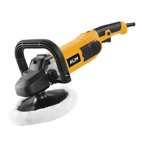 167641_1 Blim Pulidora 180mm - Potencia 1500W - Velocidad Regulable - Empuñadura Ergonomica - Incluye Disco de Lana - Color Amarillo - Imagen 1