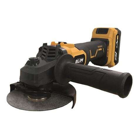 167701_1 Blim Radial a Bateria 125mm 20V 4.0Ah - Velocidad sin Carga 8500rpm - Agarre Ergonomico Suave - Color Amarillo - Imagen 1