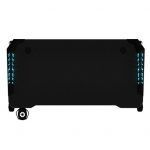 Mesa Gaming Fibra de Carbono con Luz RGB Muvip PRO1200 - Solida - Gran Superficie - Portavasos - Gancho para Auriculares - Medidas 120x60x75cm - Color Negro - Imagen 2