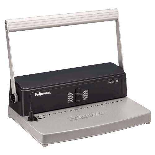 169511_1 Fellowes Metal 50 Encuadernadora Manual A4 de Espiral Metalico - Perfora hasta 12 Hojas - Encuaderna hasta 450 Hojas - Imagen 1
