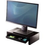 Fellowes Designer Suites Soporte Elevador para Monitor - 3 Alturas Diferentes - Bandeja de Almacenamiento - Peso Max 18kg - Imagen 5