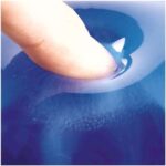 Fellowes Crystal Reposamuñecas para Teclado de Gel - Resistente a las Manchas - Base Antideslizante - Color Azul - Imagen 3