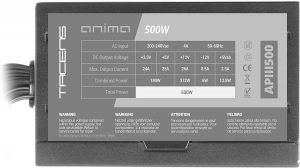Fuente de Alimentación 500W ATX Tacens Anima APIII500 - Eficiencia Bronze del 85% - Ventilador 120mm - Imagen 3