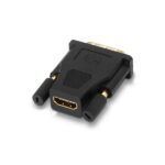 Aisens Adaptador DVI a HDMI - 24+1/M-HDMI A Hembra Blindado en Oro - Full HD - Color Negro - Imagen 2