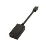 Aisens Conversor Mini DP a HDMI - mDP/M-HDMI A Hembra - 15cm - Color Negro - Imagen 2