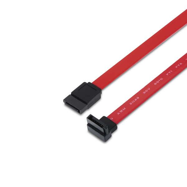 171786_1 Aisens Cable SATA III Datos 6G Datos Acodado - 0.5m para Disco Duro SATA I - II - III SSD - Color Rojo - Imagen 1