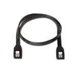 Aisens Cable SATA III Datos 6G con Anclajes - 0.5m para Disco Duro SATA I - II - III SSD - Color Negro - Imagen 2