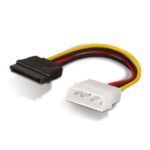 Aisens Cable SATA Alimentacion - Molex 4pin/M-SATA Hembra - 16cm - 100% Cobre - Color Negro - Imagen 2