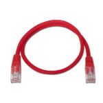 Aisens Cable de Red Latiguillo RJ45 Cat.6 UTP AWG24 - 2.0m - 10/100/1000 Mbit/s - Color Rojo - Imagen 2
