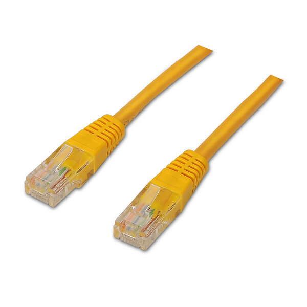 172266_1 Aisens Cable de Red Latiguillo RJ45 Cat.6 UTP AWG24 - 1.0m - 10/100/1000 Mbit/s - Color Amarillo - Imagen 1