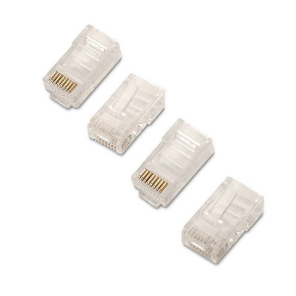 172481_1 Aisens Pack de 10 Conectores RJ45 8 Hilos Cat.6 AWG24 - Color Transparente - Imagen 1