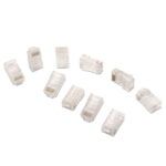 Aisens Pack de 10 Conectores RJ45 8 Hilos Cat.6 AWG24 - Color Transparente - Imagen 2