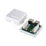 Aisens Roseta de Superficie RJ45 Cat.6 FTP 2 Tomas - Color Blanco - Imagen 2