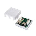 Aisens Roseta de Superficie RJ45 Cat.6 FTP 2 Tomas - Color Blanco - Imagen 3