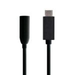 Aisens Conversor USB-C a Audio - Frecuencia de Muestreo 384KHz 32Bit - USB-C/M-JACK 3.5/H - 15cm - Color Negro - Imagen 2