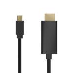 Aisens Cable Conversor Mini Displayport a HDMI - Mini DP/M-HDMI/M - 2.0M - Color Negro - Imagen 2