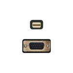 Aisens Cable Conversor Mini Displayport a VGA - Mini DP/M-VGA/M - 2.0m - Color Negro - Imagen 2